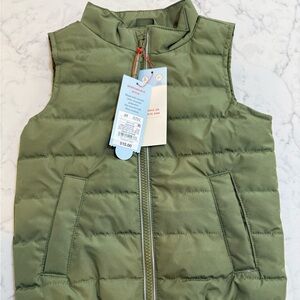 Cat & Jack Olive Green Puffer Vest